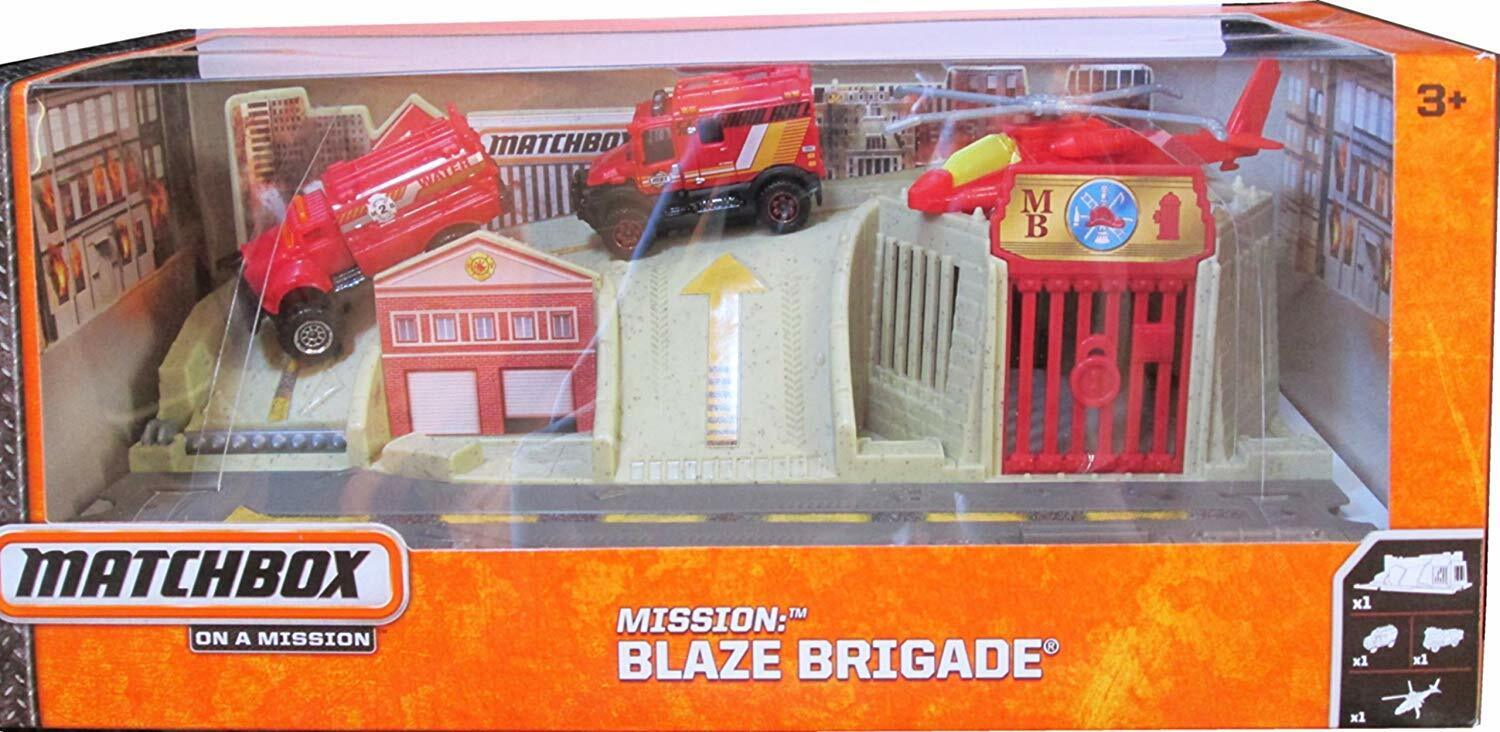 Matchbox On Popular product a Mission - Set Blaze Mission: Play Brigade Free Shipping New