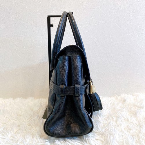 LUELLA Gisele Handbag Satchel Purse Leather in Black USED Good Cond From Japan!! - Picture 3 of 14