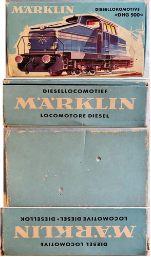 Märklin H0 3078 Diesellok DHG 500 gelb, 3-achsig hellblaue OVP - Picture 3 of 17