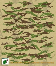 Tiger Stripes Camo High Heat Vinyl Stencil Kit 11"x13" (2) Sheets For Cerakote