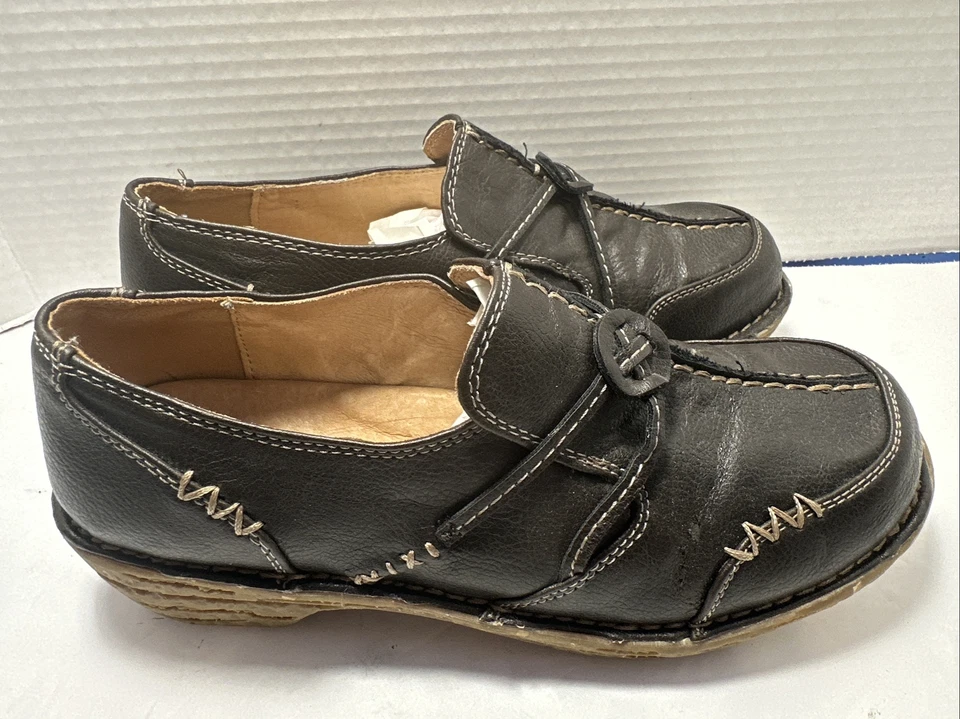 Zapatos zuecos negros para mujer Bjorndal talla 8M G-2 Lk Nu Foto 3 de 4