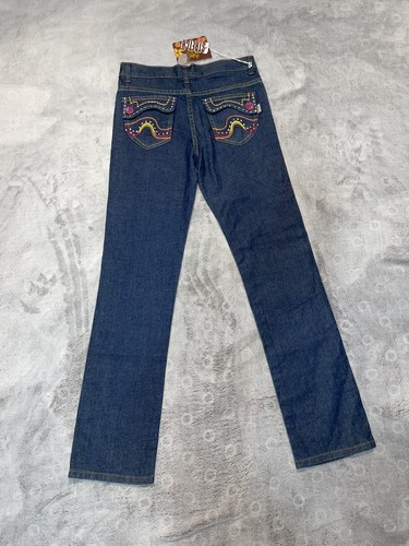 NWT GeGe Girls Size 16 Stretch Skinny Jeans Bedazzled Back Pockets - Picture 10 of 15