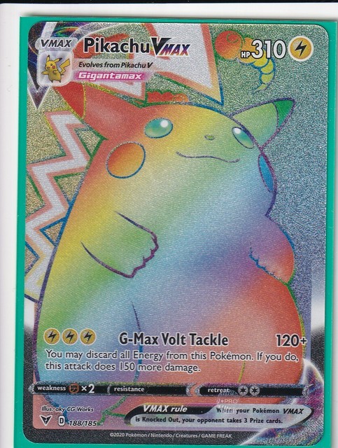 2020 Pikachu Vmax Ultra Rare Vivid Voltage #044/185 Pokemon Card SEE