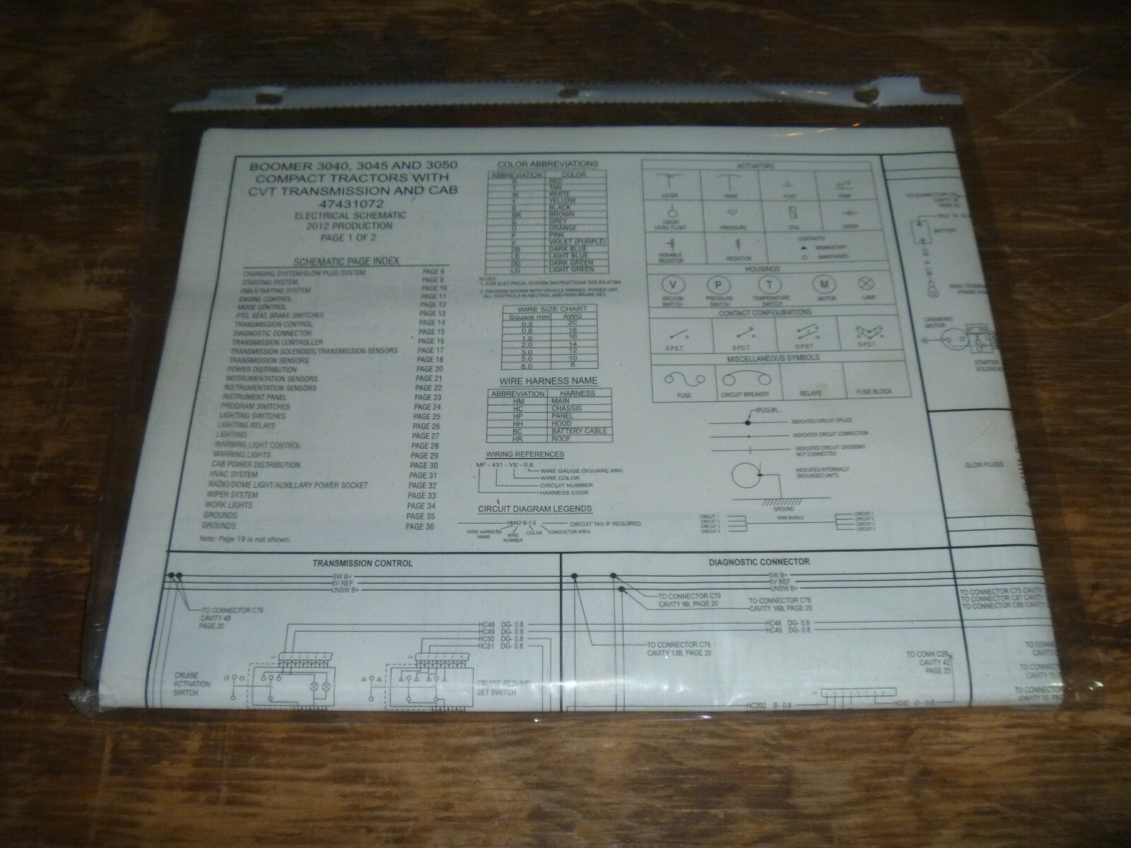 New Holland Boomer 3040 Tractor CVT Electrical Wiring Diagram Schematic  Manual | eBay