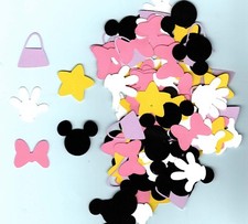 Minnie Mouse Die Cuts, 125 pcs. Minnie Mouse Die Cut Confetti - Mickey Mouse