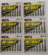 (6) NetBait Stumpy Crush 3.5" Finesse Drop Shot Fishing Lures Lot of 6 Packs
