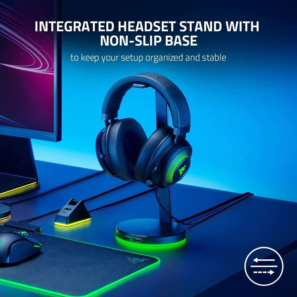 ヘッドホン razer BASE STATION CHROMA Amazon.com: Razer Base Station V2 Chroma Headphone Headset
