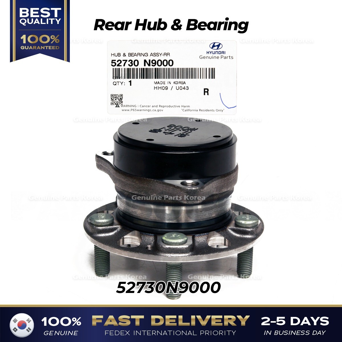 ⭐Genuine⭐ Rear Hub & Bearing 52730N9000 for Hyundai Tucson Kia