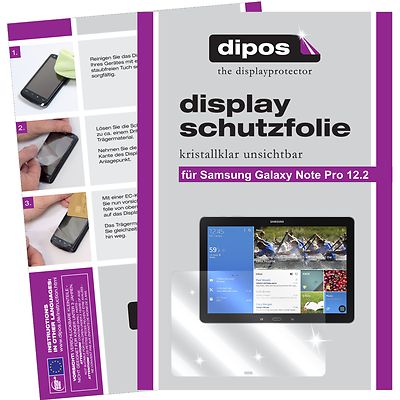 2x Schutzfolie für dipos Samsung Galaxy Note Pro 12.2 klare Displayschutzfolie