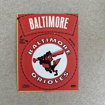 1968-72 Fleer Baseball Cloth Patch Baltimore Orioles