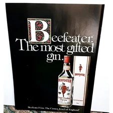1984 Beefeater Dry Gin Most Gifted Gin Original Print Ad