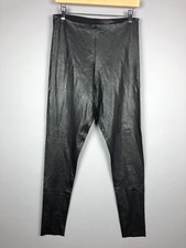 Commando Perfect Control Faux Leather Leggings XL Black High Rise Pull On USA