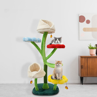 Large Cat Tree Multi-Level Tower Cat Furniture Climbing Frame Activity Centre