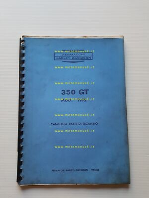 Aermacchi Harley-Davidson 350 GT 1972 catalogo ricambi originale