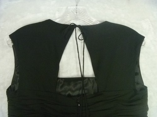 Donna Ricco New York Cocktail Dress Womens Size 4 Black Sleeveless Fitted Party - Picture 9 of 9