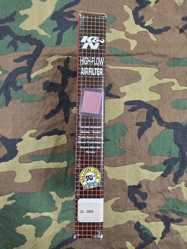 Filtro de aire de alto flujo K&N 33-2026 Ford Probe/Mazda Mx-6 L4-2,2 L F/I, 1988-1992. Foto 2 de 3