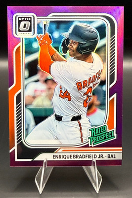 2026 Donruss - Enrique Bradfield, Jr. - Optic Purple Rated Prospect /49