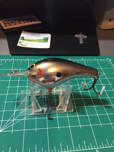 VINTAGE BAGLEYS BALSA DB3 LURE TENN/SHAD CHROME MADE/USA