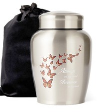 Up to 180lbs Butterfly Large Urn for Ashes for Women Men Adult Male&Female St...