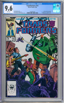 Transformers 14 CGC Graded 9.6 NM+ Marvel Comics 1986