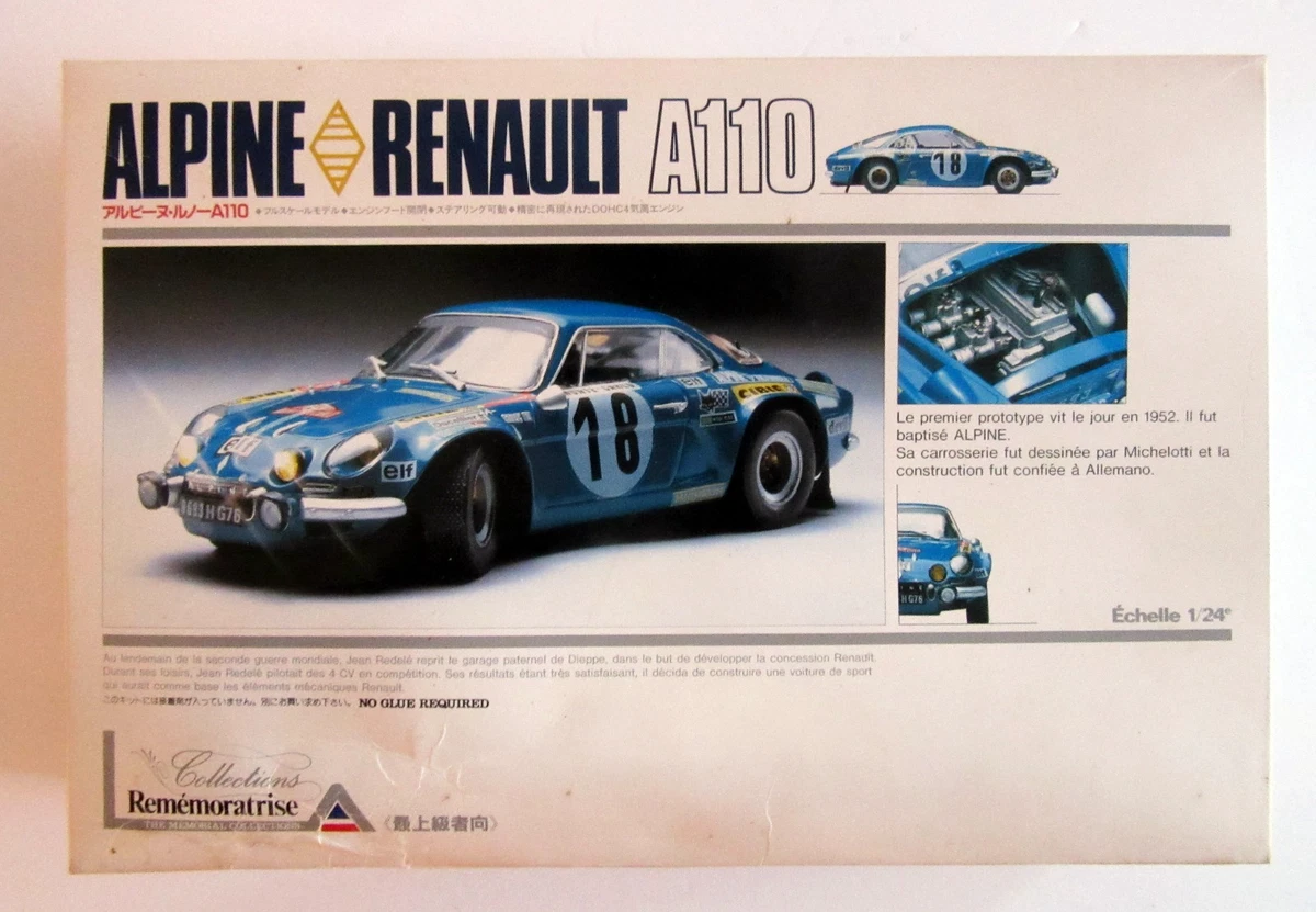 Wave, maquette voiture rallye, alpine Renault A110, tour de