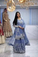SALWAR KAMEEZ INDIAN WEDDING PAKISTANI PARTY WEAR DRESS SHARARA BOLLYWOOD SUIT