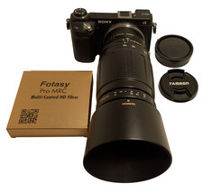 Sony E-mount adapted TAMRON 100-300 mm F/5-6.3 D Telephoto Zoom Lens
