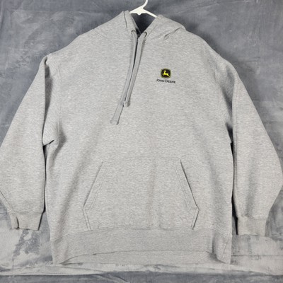 John Deere Hoodie Mens Size 2XL ''Build Oregon'' Gray Sweatshirt Sweater Farm