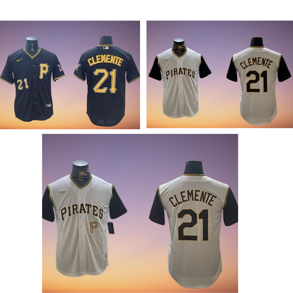 Men's Pirates #21 Roberto Clemente Cool Base Jersey Stitched