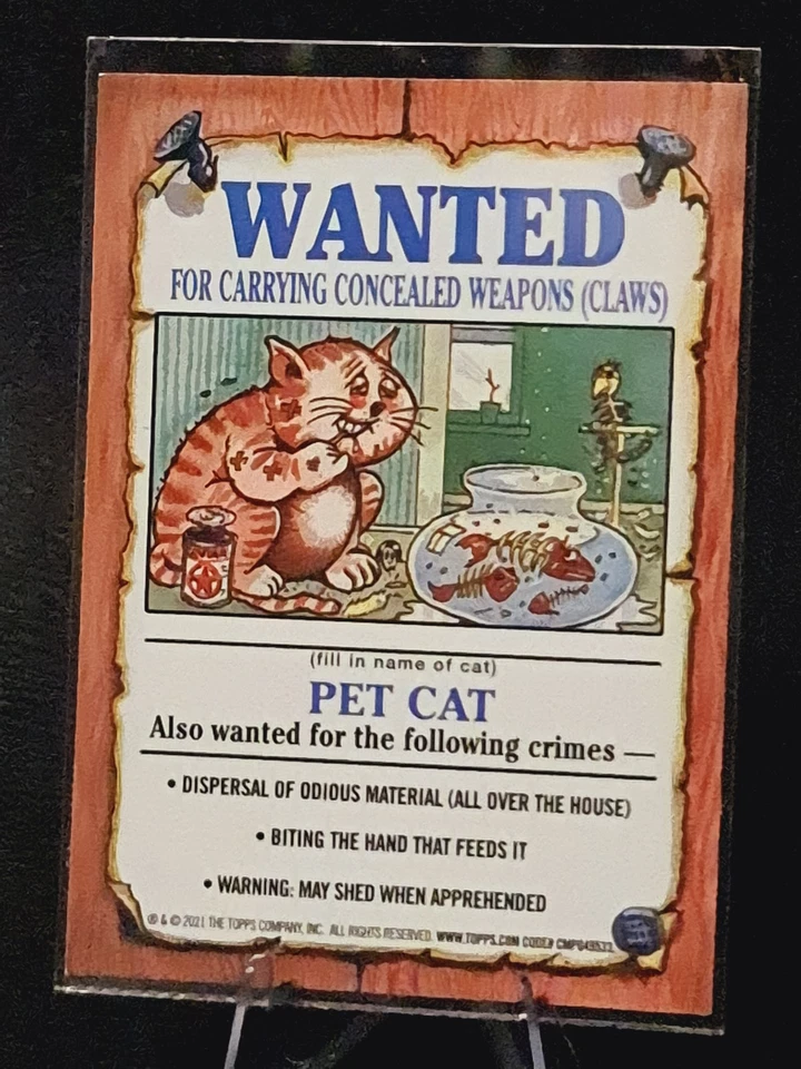 Ig Lou #158b 2021 Chrome Garbage Pail Kids Original Series 4 Base L0147A - Image 2 of 2