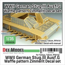 DEFDD35026 1:35 DEF Decal - STuG.III Ausf.G Waffle Pattern Zimmerit Coating