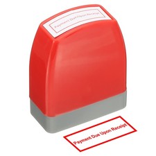 Payment Due Upon Receipt Notice Stamp, Office Stamp Pre Inked Stamp, Red