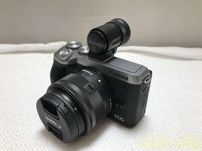 Canon EOS M6 Mark II Double Zoom Kit Mirrorless Camera SDXC Compatible Used