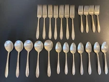 Vintage National Silver Company King Edward Sliver plate Silverware 23 Pieces