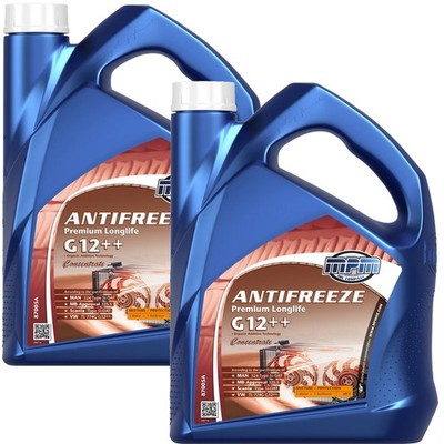 Kühlerfrostschutz Konzentrat G12++ rot 10L Longlife MPM Premium Frostschutz VAG