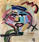 14x11 Unframed Original Expressionism Handmade Acrylic — photo 2
