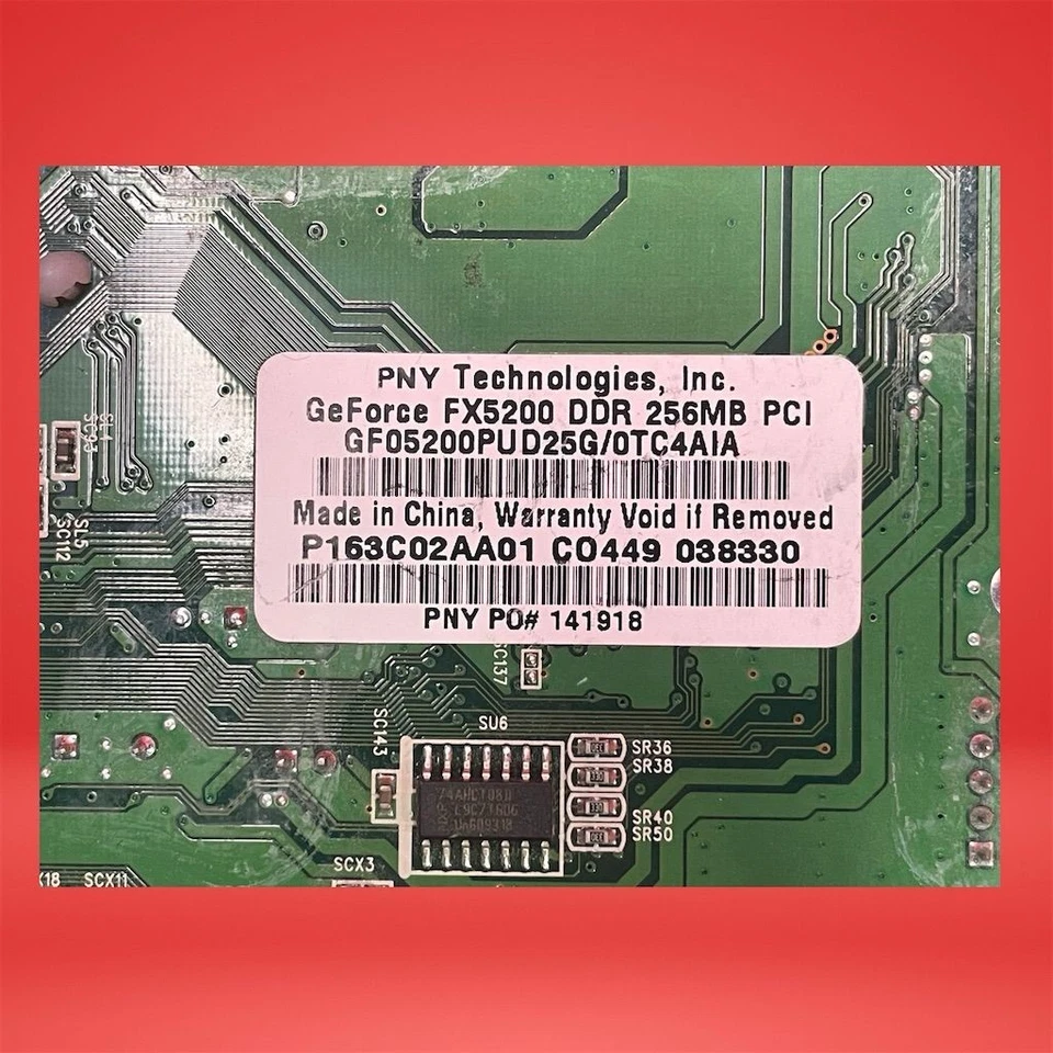 PNY GeForce FX 5200 DDR 256MB Dual VGA PCI Video Graphic Adapter VCGFX522PPB - Image 4 of 4