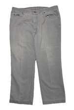 Vintage Levi  s Jeans Men  s Size 40x30 Grey Straight Leg Brown Tab Creased