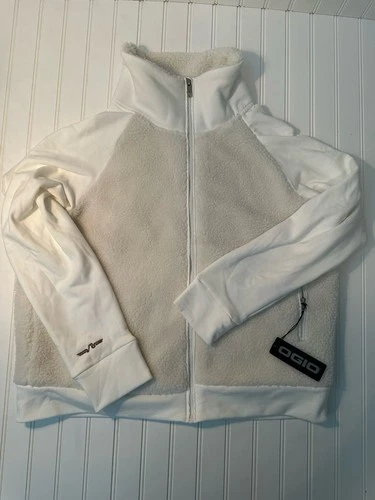 READ OGIO Unisex Sherpa Fleece Jacket White Cream XL NWT Full Zip - product listing photo