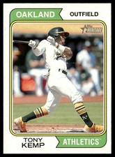 2023 Topps Heritage Tony Kemp Oakland Athletics #130