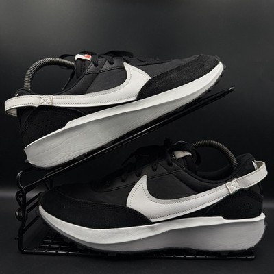 Nike Waffle Debut Damen-Turnschuhe schwarz Wildleder weiß Größe UK 6,5 niedrig DH9523-002