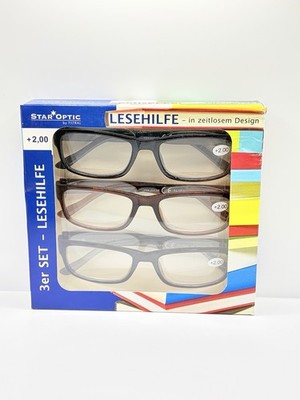 Lesebrillen +2,00 in zeitlosem Design 
