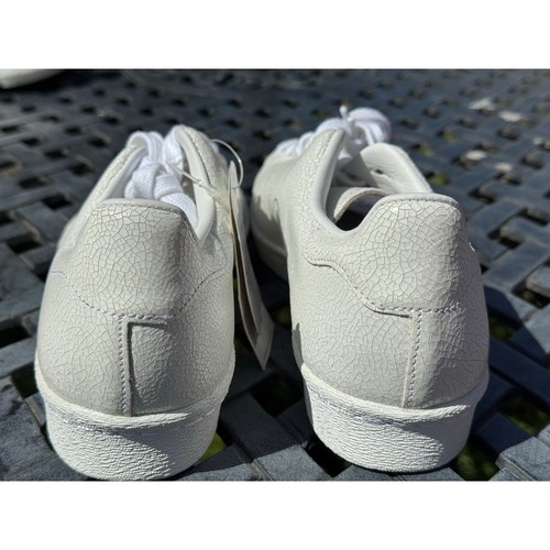 Adidas Originals Superstar 80s Clean Cracked Trainers Shoes Leather AQ1022 White - Picture 2 of 7