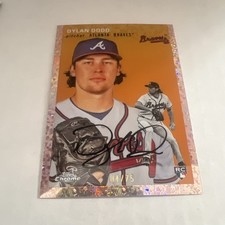 2023 Topps Chrome Platinum #214 Dylan Dodd Platinum Toile Rose Gold Rookie 4/75