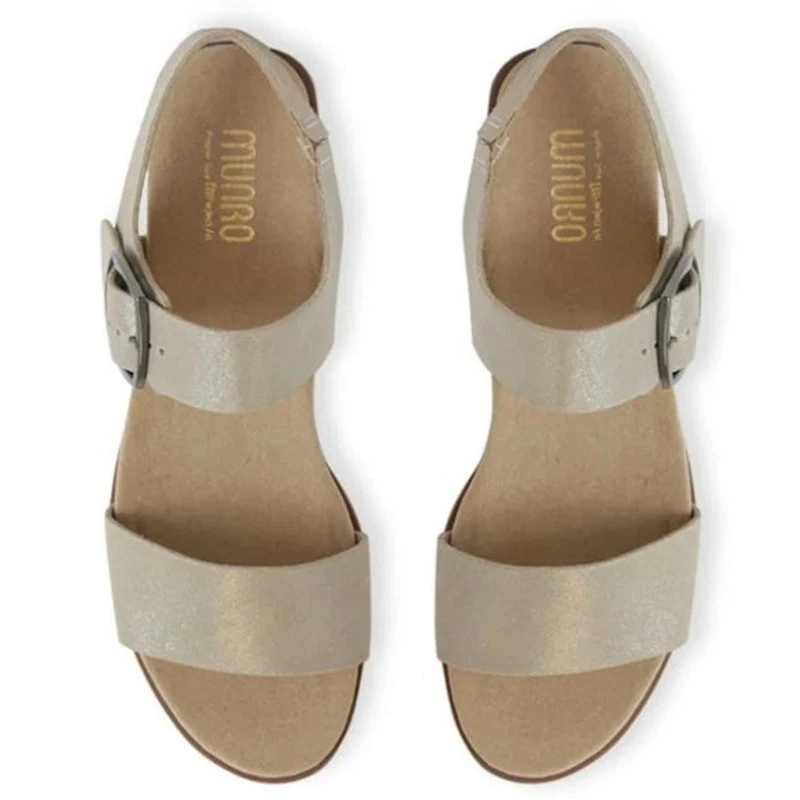 Sandalias Munro Cleo Champagne Shimmer talla 7,5 Foto 2 de 4