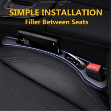 2PCS Car Seat Gap Filler Between Seats Console Organizer Seat Crevice Storage Bo