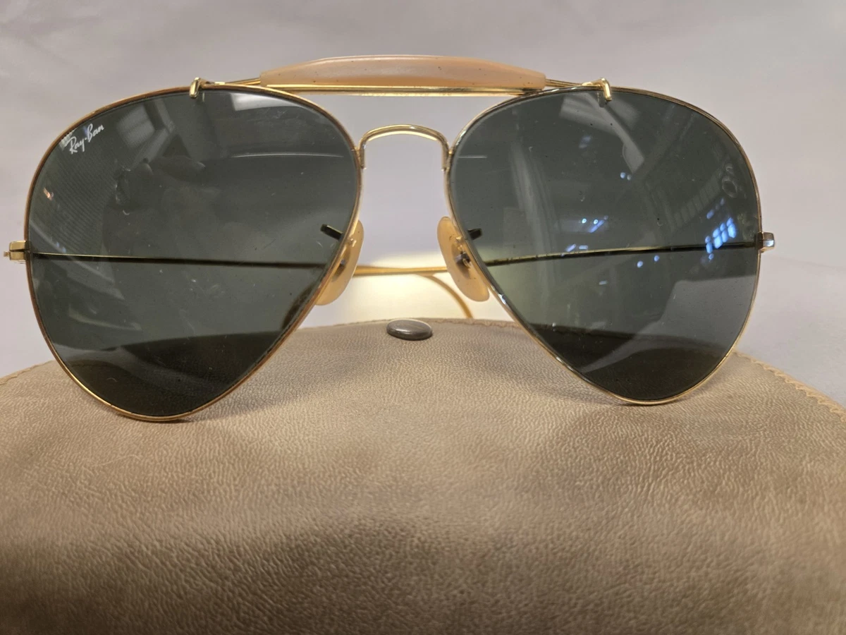 B&L レイバン シルバー フレーム アウトドアーズマン USA RAY BAN