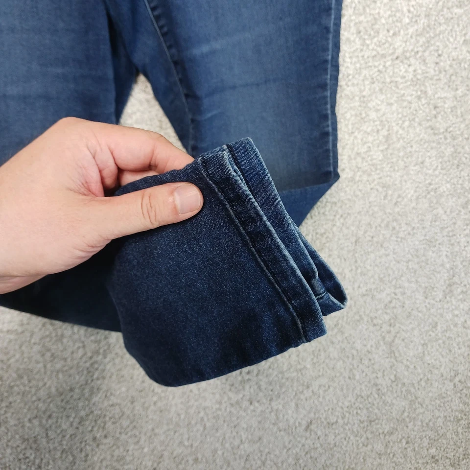 Nine West Jeans Womens 10 Blue Pull On Skinny Jeggings Faux Pocket Stretch Denim - Image 4 of 4