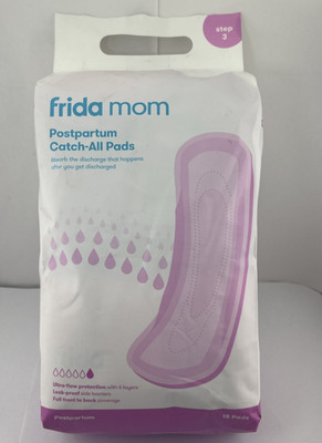 Frida Mom Postpartum Catch-All Pads, Maximum Absorbency, 18 Count -FREE SHIPPING