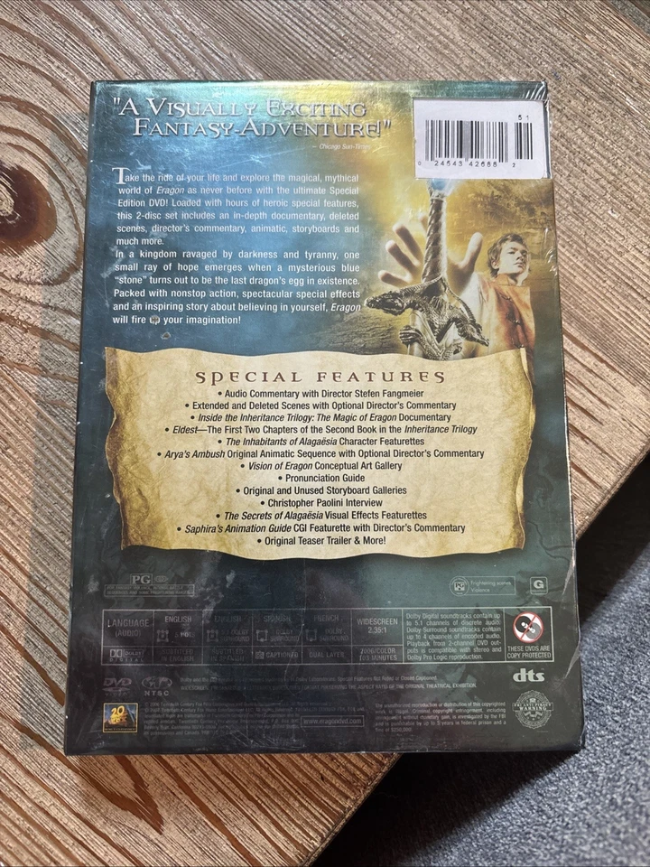 ERAGON 2 DISC DVD MOVIE SEALED NIP Foto 2 de 2